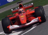 Ferrari F1 F2001 #2 2nd 2001 Monaco GP Rubens Barrichello in 1:12 scale