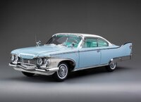 1960 Plymouth Fury Hard Top Oyster White / Sky Blue 1:18