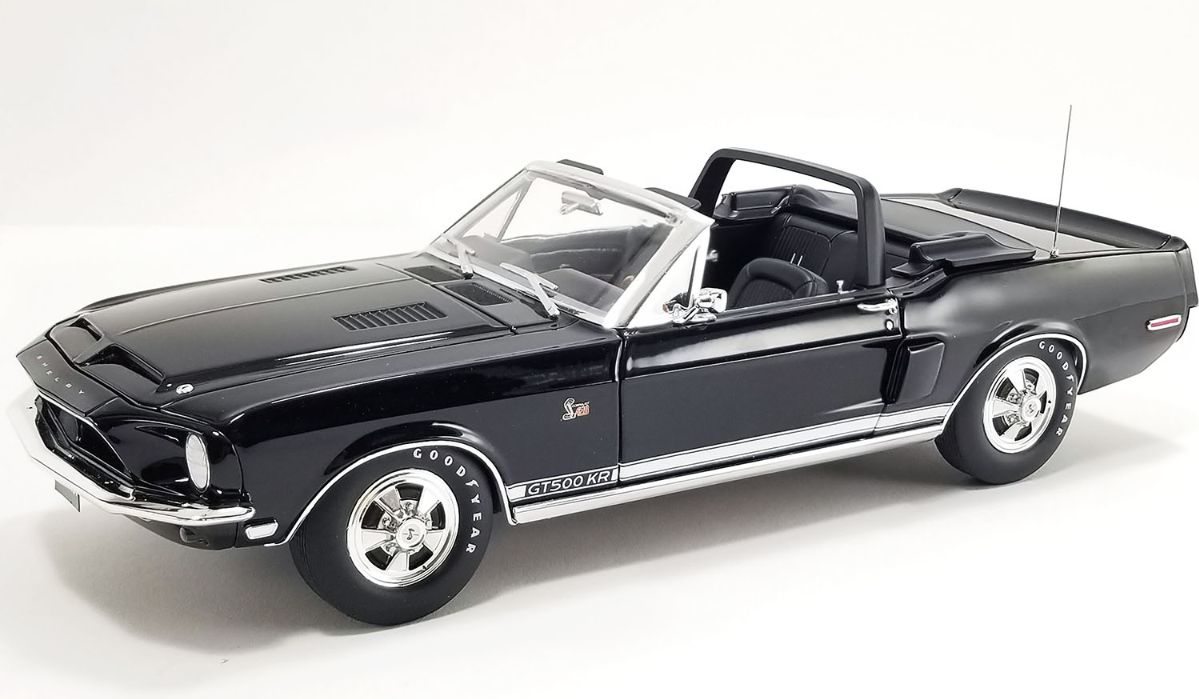 1:18 ACME Nice Car Collection - 1968 Shelby GT350 in Sunlit Poly Gold Salon de l'Automobile Release #1 Diecast Model