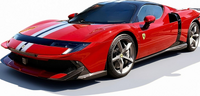 Ferrari 849 Testarossa Assetto Fiorano Red/Blue Stripe 1:18