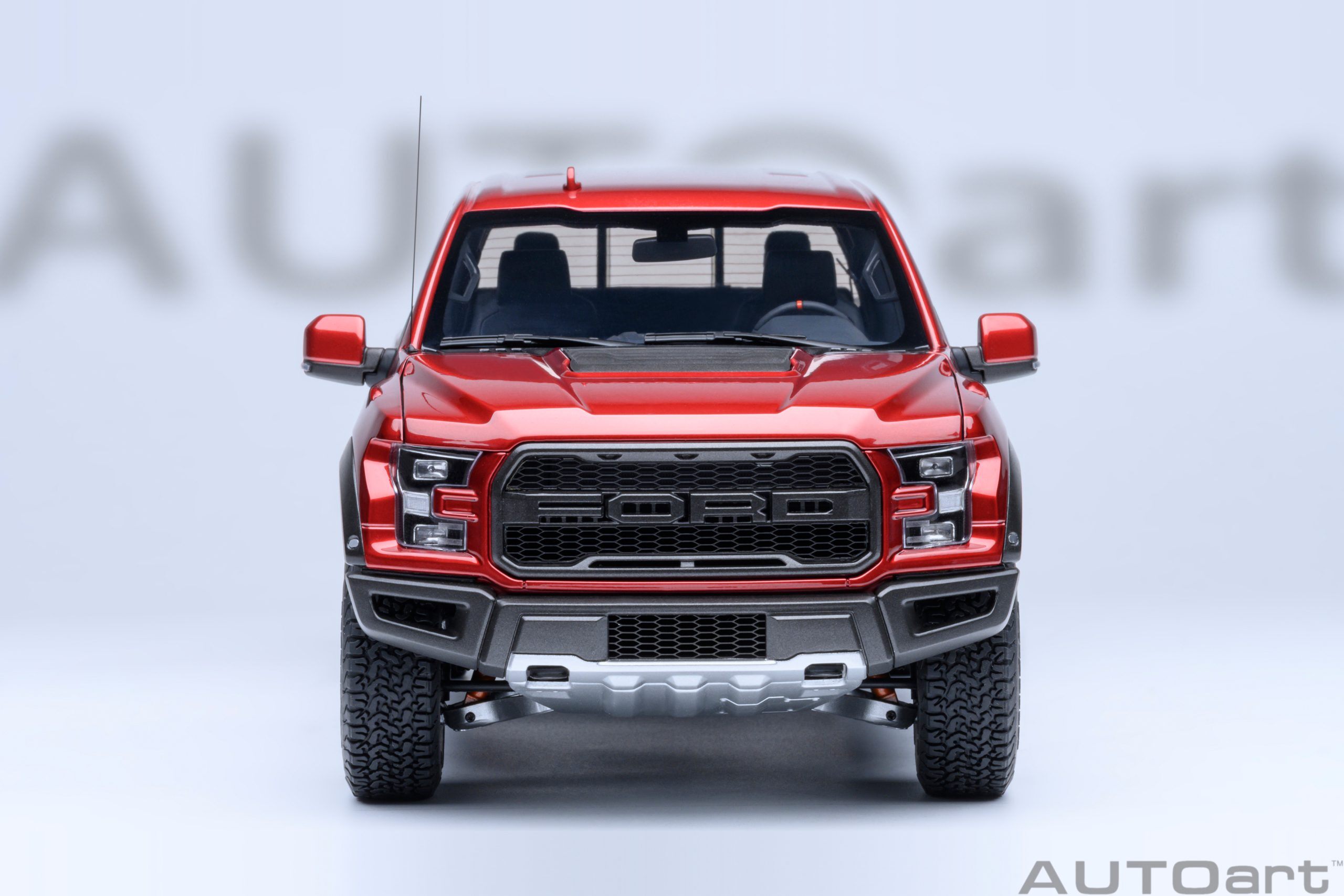 2019 Ford F-150 Raptor Supercrew Ruby Red in 1:18 scale by AUTOart