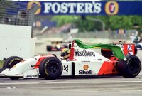 McLaren Ford MP4/8 Ayrton Senna Winner Brazil GP 1993 Dirty Version in 1:18 scale LE 994