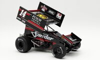 2025 #14 Four CCCC's Construction Sprint Car -Spencer Bayston in 1:18 scale