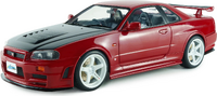 1999 Nissan Skyline GT-R BNR34 Nismo Parts Red 1:18