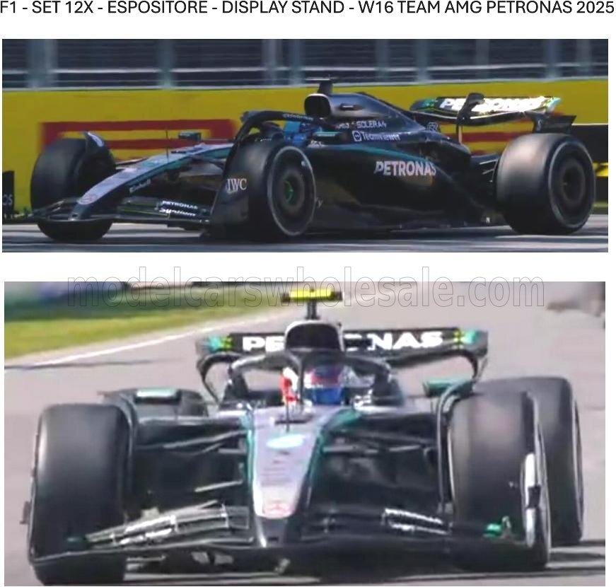 Mercedes GP F1 2-Car set 2025 Season #12 Andrea Kimi Antonelli and #63 ...