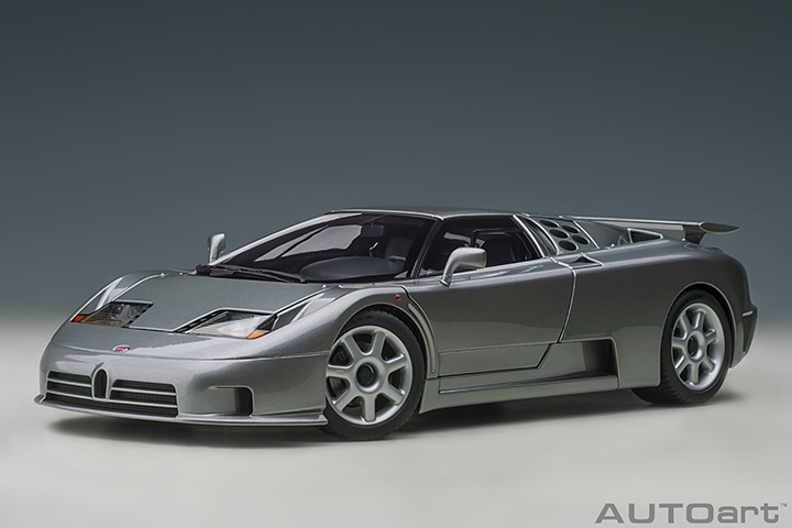 BUGATTI EB110 SS (GRIGIO METALIZZATTO/SILVER) in 1:18 scale by AUTOart ...