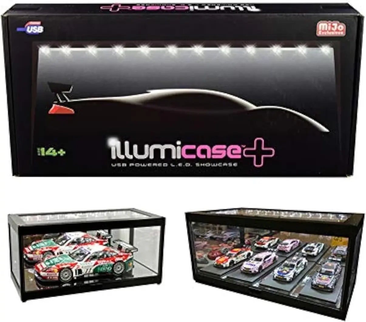 LED-LIGHTED ACRYLIC DISPLAY CASE for 1/18 Scale Models by Display Cases