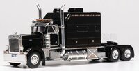 2002 Peterbilt 379 Custom Tractor Truck 3-Assi Black in 1:64 scale