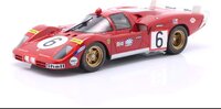 Ferrari 512S 5.0L V12 #6 1970 24h Le Mans Ignazio Giunti Nino Vaccarella in 1:18 scale