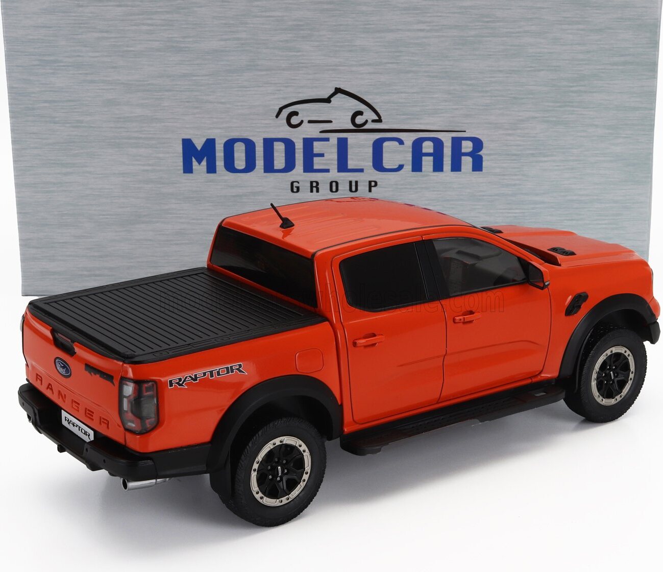 2023 Ford Ranger Raptor Pick-Up Double Cabin Orange in 1:18 scale by MCG
