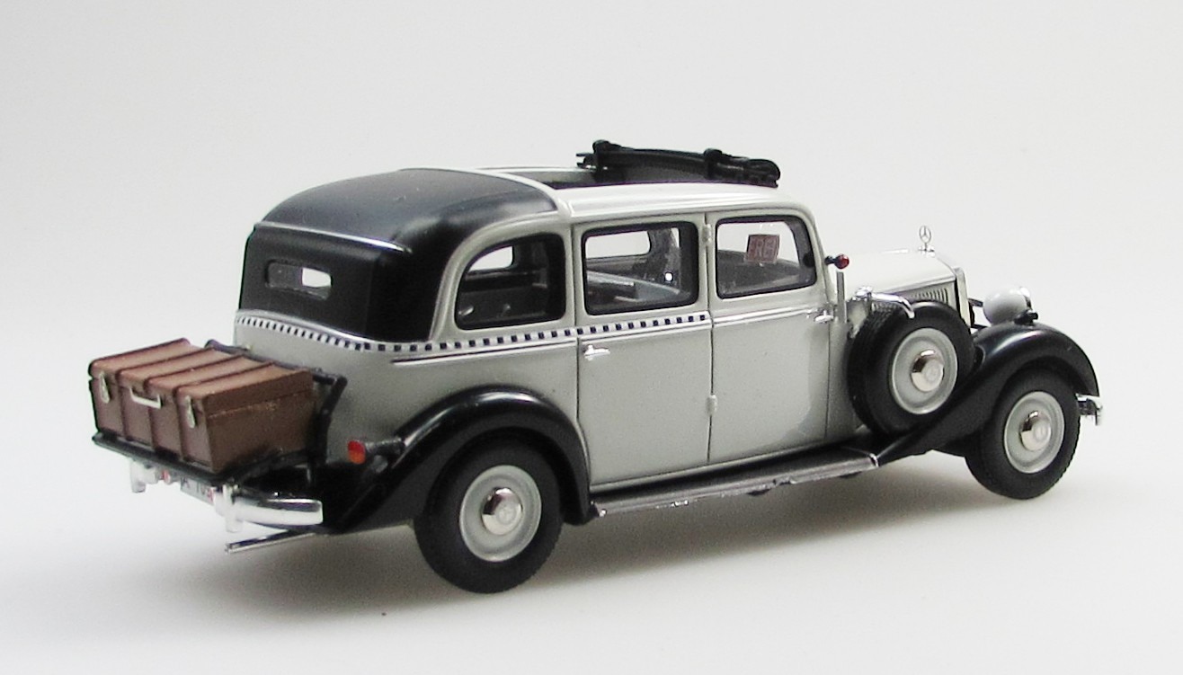 1936 Mercedes-Benz 260D W138 Pullman Landaulet Berlin Taxi top open and ...