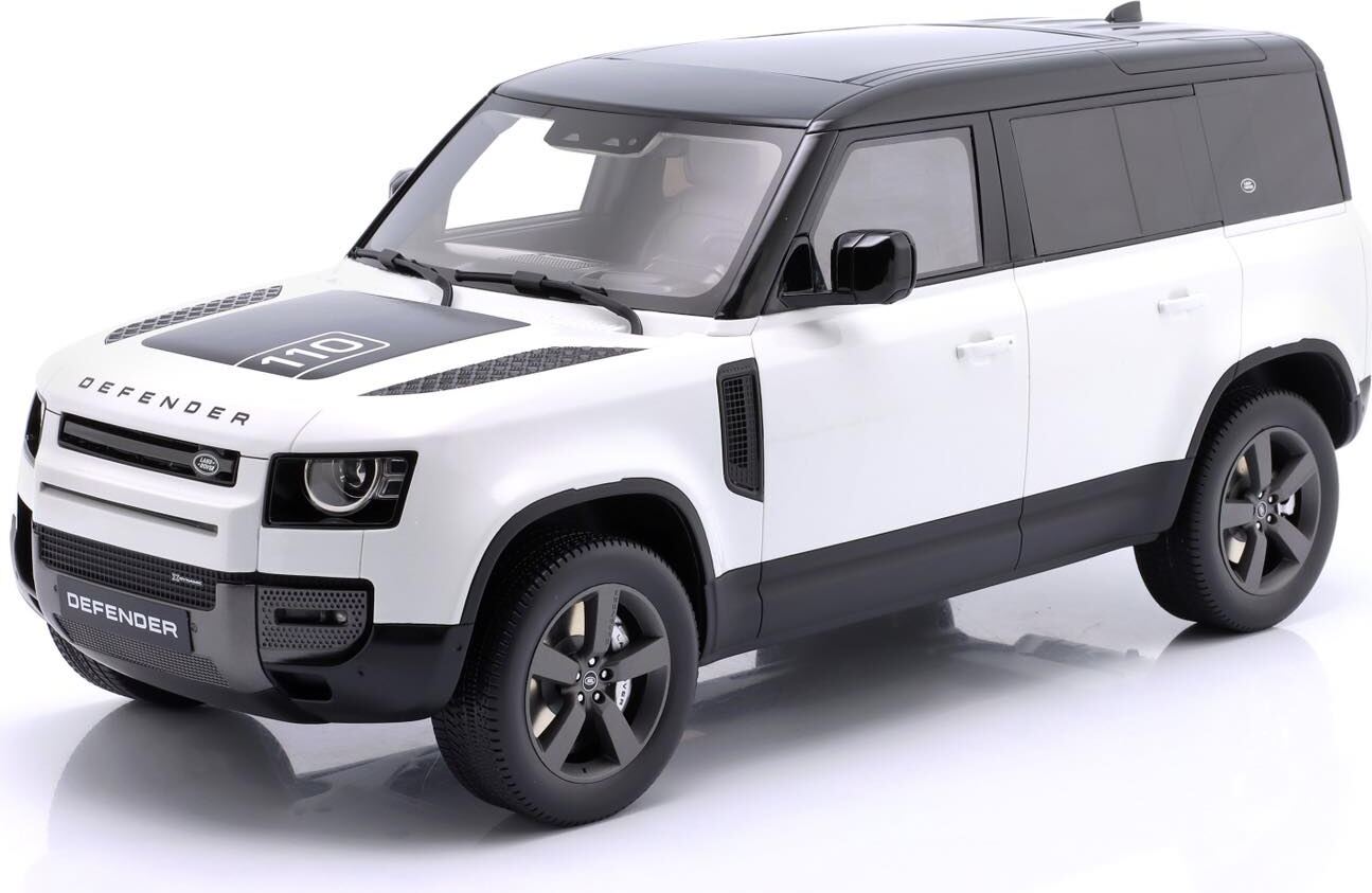 2021 Land Rover Defender 110 P400X White in 1:12 scale by GT Spirit