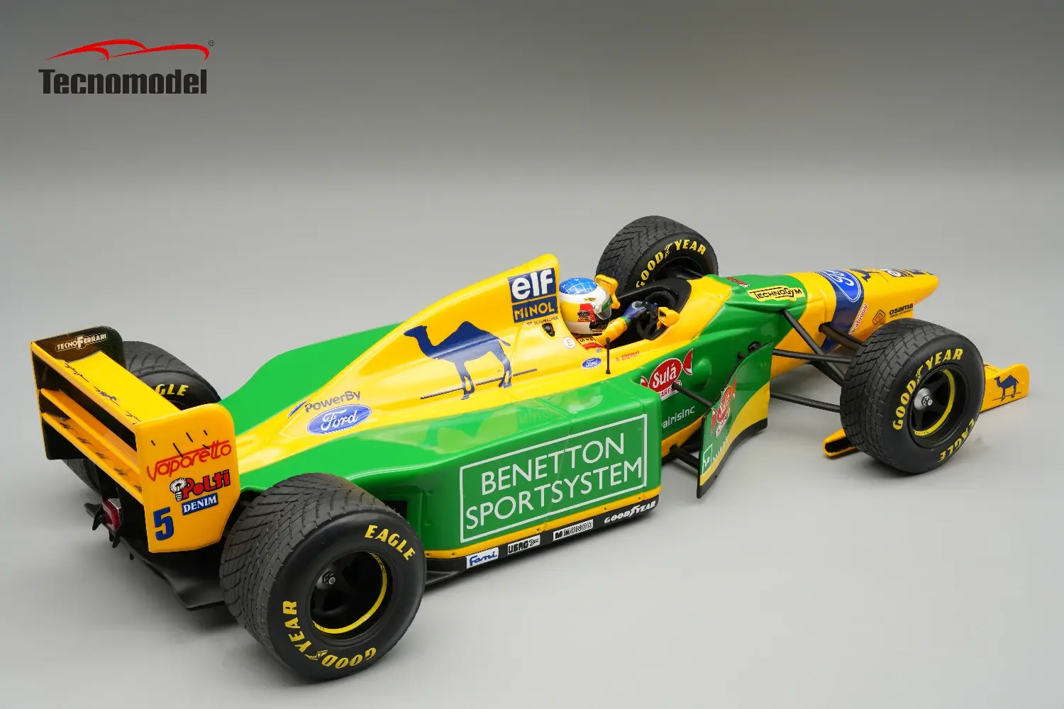 Benetton B193B 1993 Donington Park GP Michael Schumacher Raining Tyres ...
