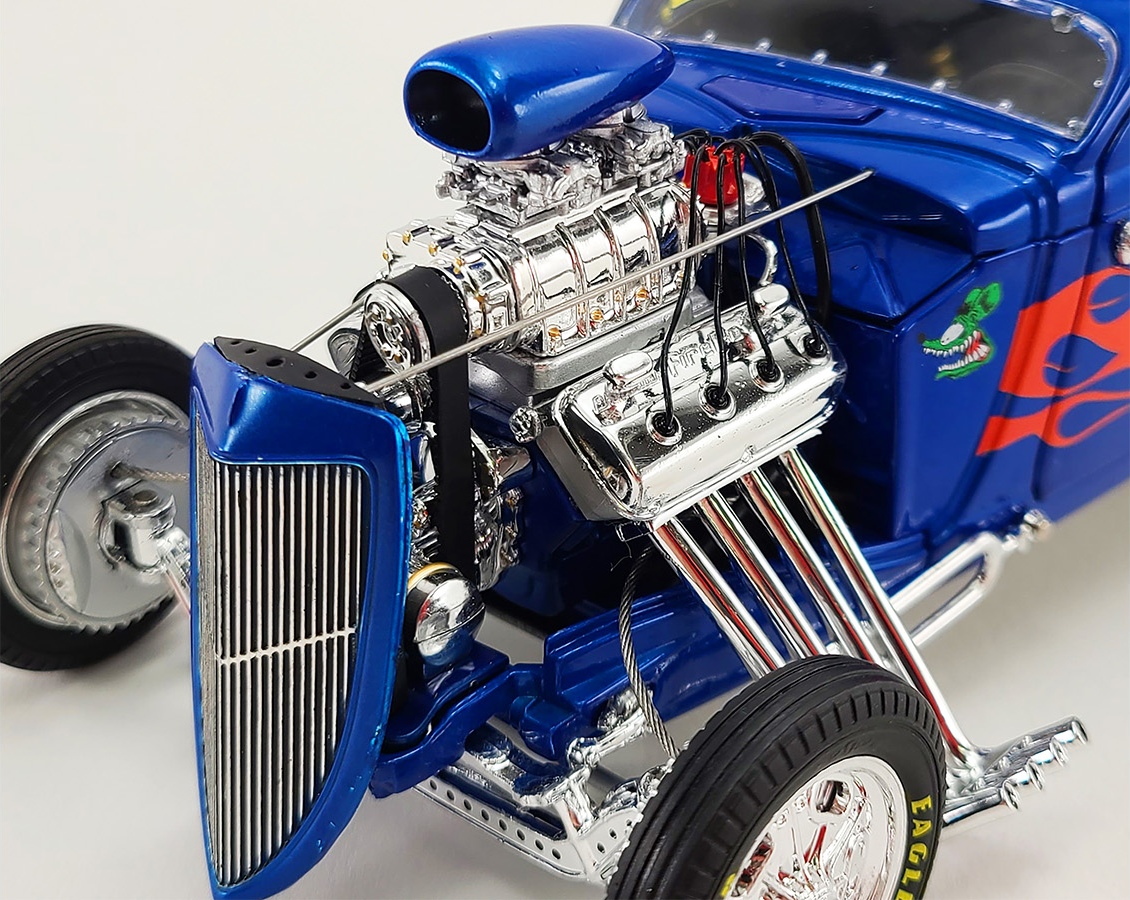 1934 BLOWN ALTERED COUPE RAT FINK in 1:18 scale by GMP Diecast Models
