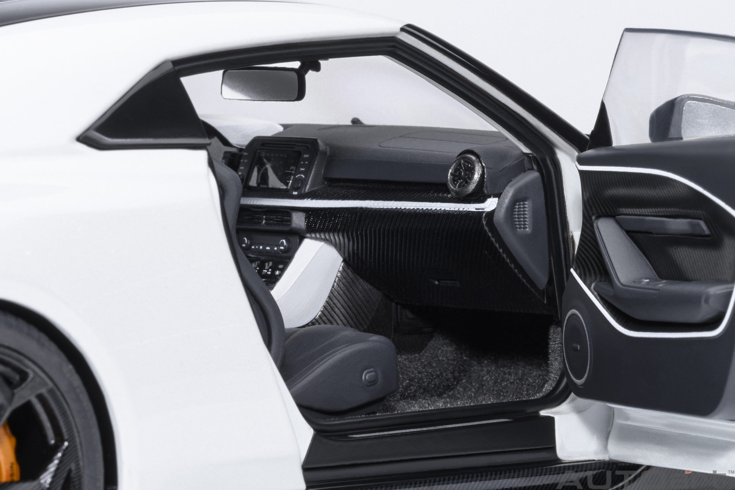 Nissan GT-R50 by Italdesign Metallic White/Black in 1:18 scale by AUTOart