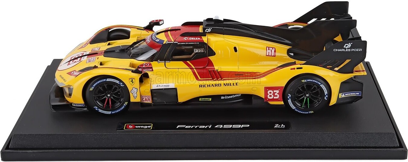 Ferrari 499P 3.0L Turbo V6 Team Ferrari #83 Winner 2025 Le Mans in 1:18 ...