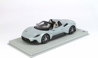 Maserati MC20 CIELO Acqua Marina with Display Case in 1:18 scale