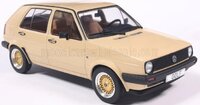 1983 Volkswagen Golf MKII BBS Gold Wheels Beige 1:18