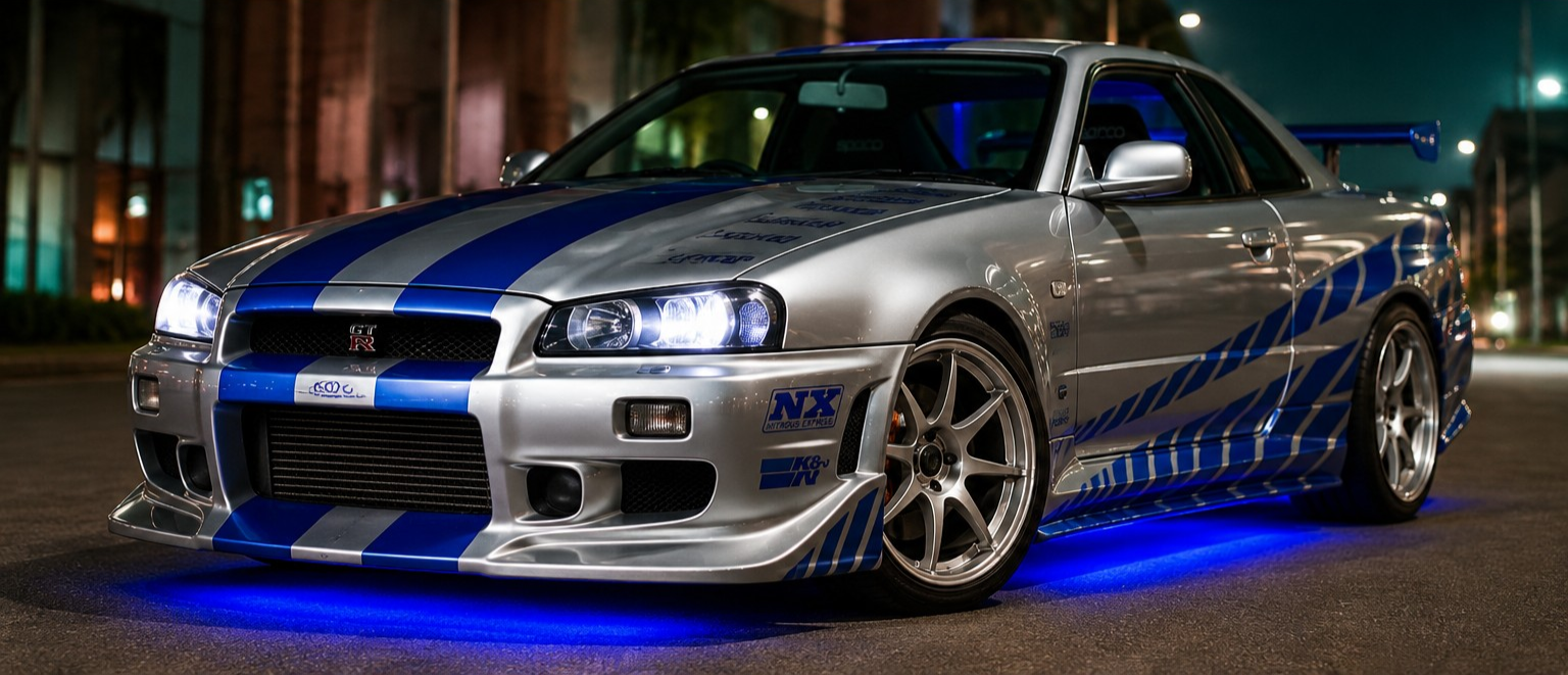 Nissan GT-R R34 Fast and Furious in 1:18 Scale by Spark