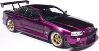 2002 Nissan Skyline GT-R (R34) Coupe Purple 1:18
