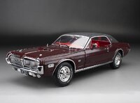 1968 Mercury Cougar XR7-G Black Cherry in 1:18 scale