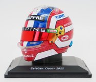 Alpine Esteban Ocon 2022 helmet in 1:5 scale