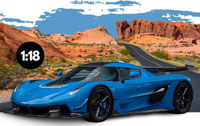 2025 Koenigsegg Jesko Blue in 1:18 scale