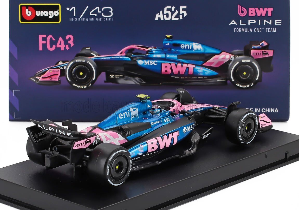 Alpine F1 A525 2025 Season #43 Franco Colapinto in 1:43 scale w/ pilot ...