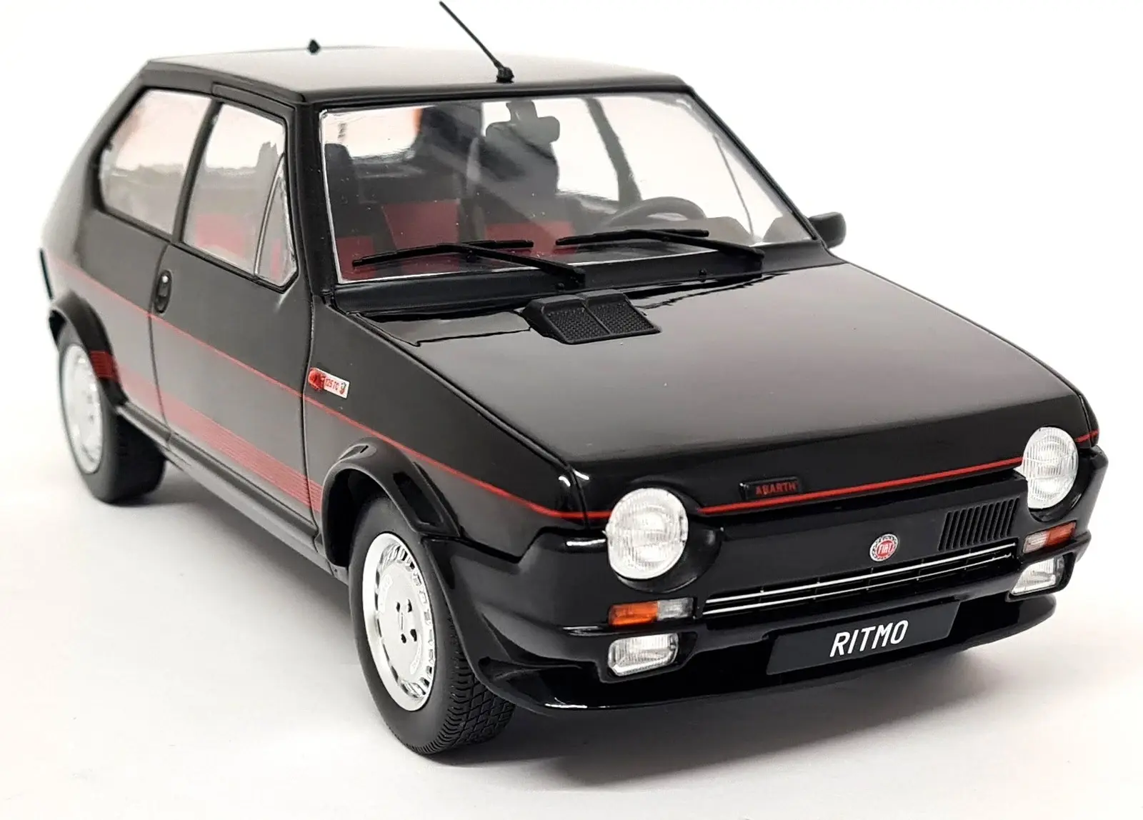 1980 Fiat Ritmo TC 125 Abarth Black in 1:18 scale by MCG