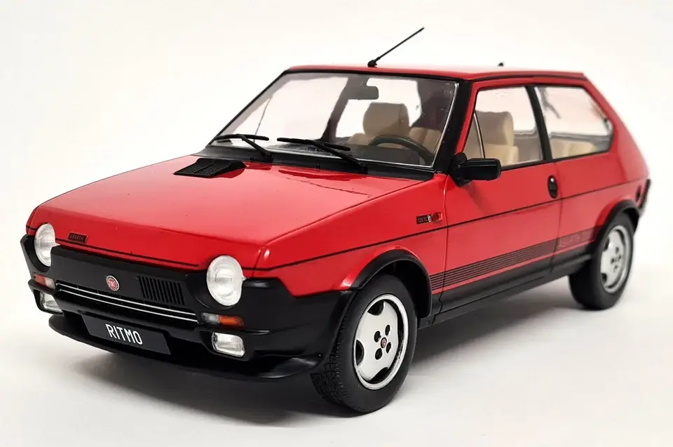1980 Fiat Ritmo TC 125 Abarth Red in 1:18 scale by MCG