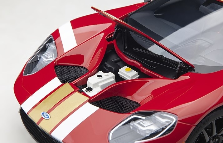 Ford GT Heritage Edition Alan Mann Red W/ Gold Stripes in 1:18 scale by ...