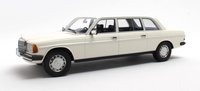 1978 Mercedes Benz 250 W123 Lang Limousine White in 1:18 scale