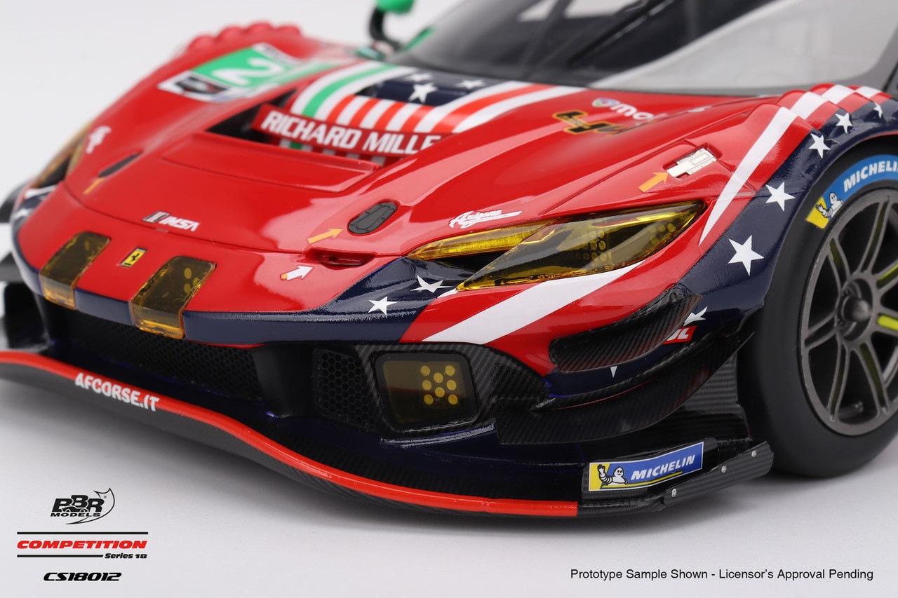 Ferrari 296 GT3 #21 AF Corse 2025 IMSA Daytona 24 Hrs in 1:18 scale by BBR