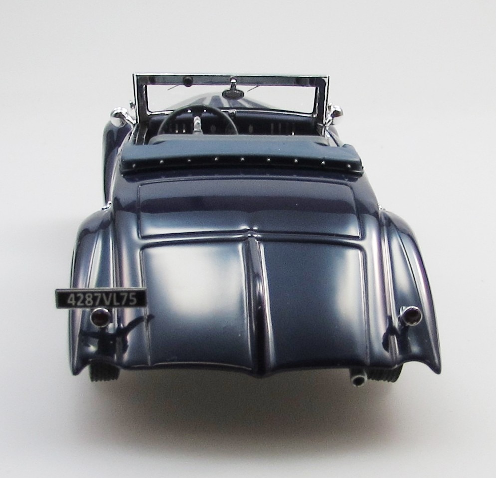 Miniature Delage D8-85 Clabot Cabriolet Chapron 1935, Bleu, 1/43, ESVAL MODEL