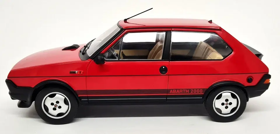 1980 Fiat Ritmo TC 125 Abarth Red in 1:18 scale by MCG