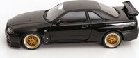 2001 Nissan Skyline GT-R (R34) V-Spec II BBS Rims Black 1:12