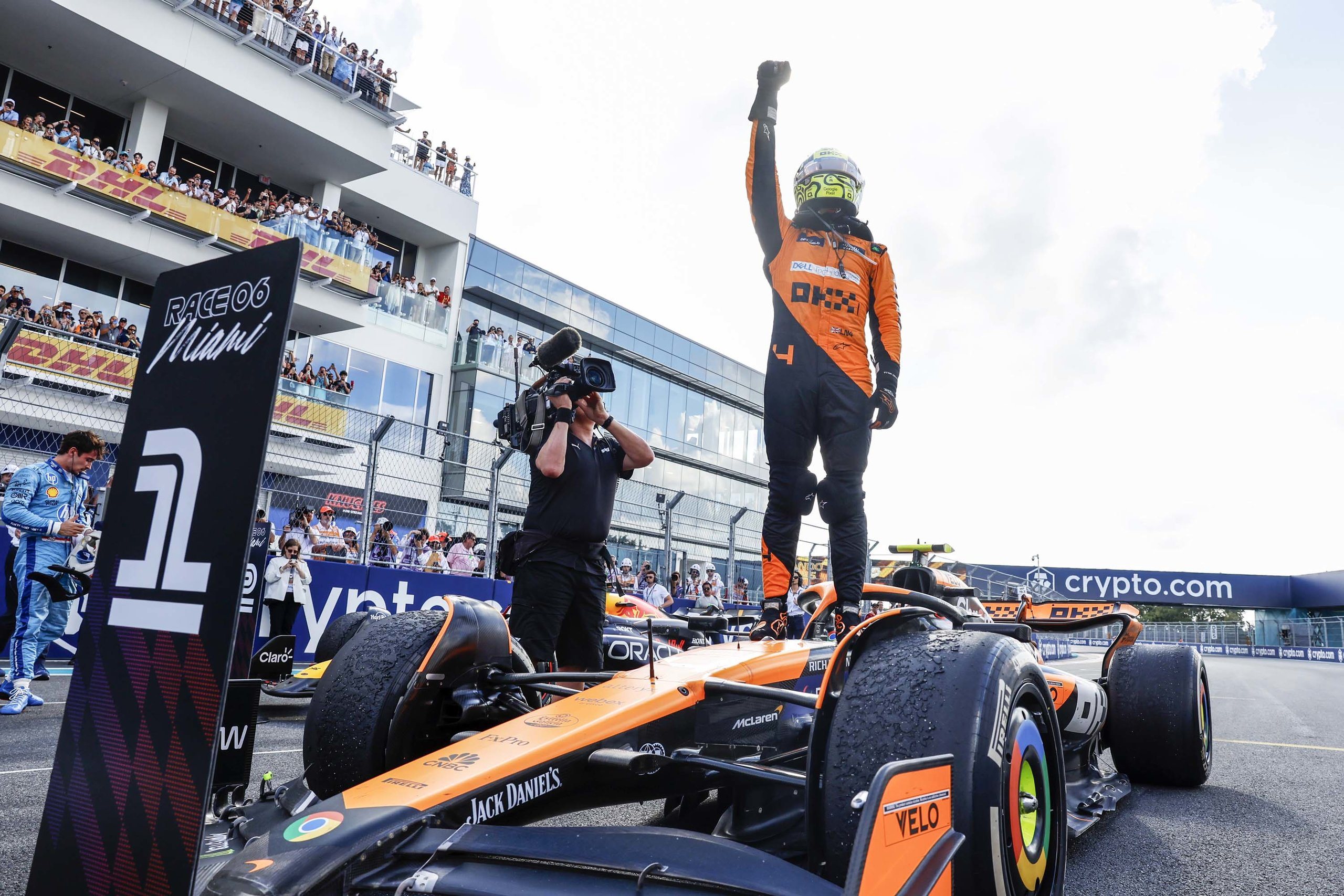McLaren Formula 1 Team MCL38 No.4 Winner Miami GP 2024 Lando Norris in ...