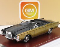 1971 Lincoln Continental Mark III Convertible Black/Gold in 1:43 scale
