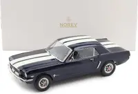 1966 Ford Mustang Coupe Nightmist Blue Metallic in 1:18 scale
