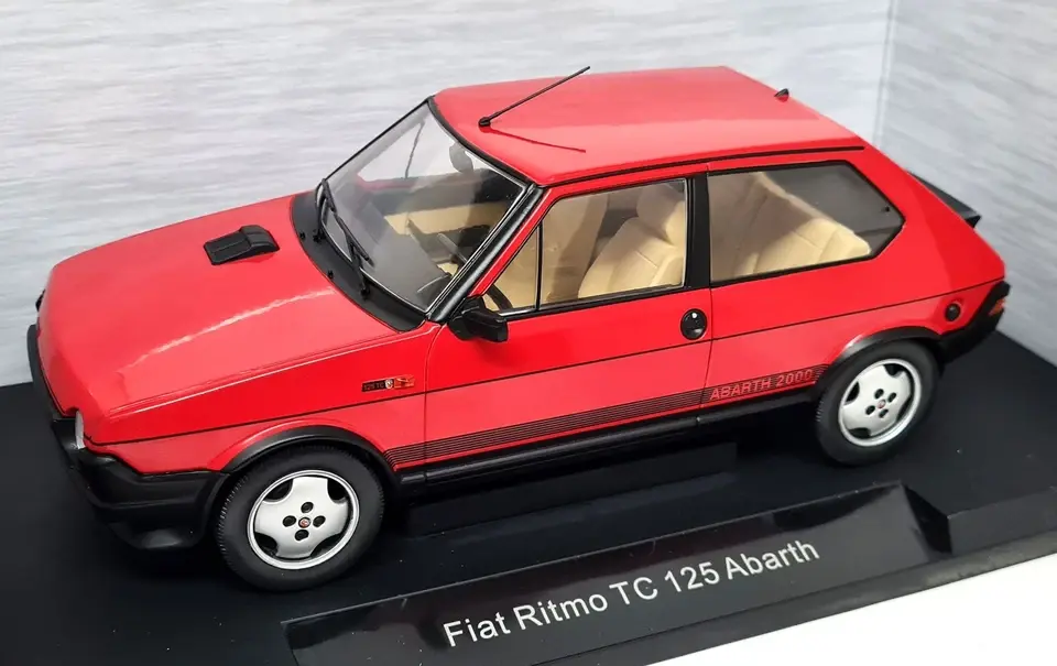 1980 Fiat Ritmo TC 125 Abarth Red in 1:18 scale by MCG