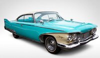 1960 Plymouth Fury Hard Top Oyster White / Sky Blue 1:18