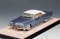 1967 Cadillac de Ville Convertible Closed roof Marina Blue Metallic in 1:43 scale