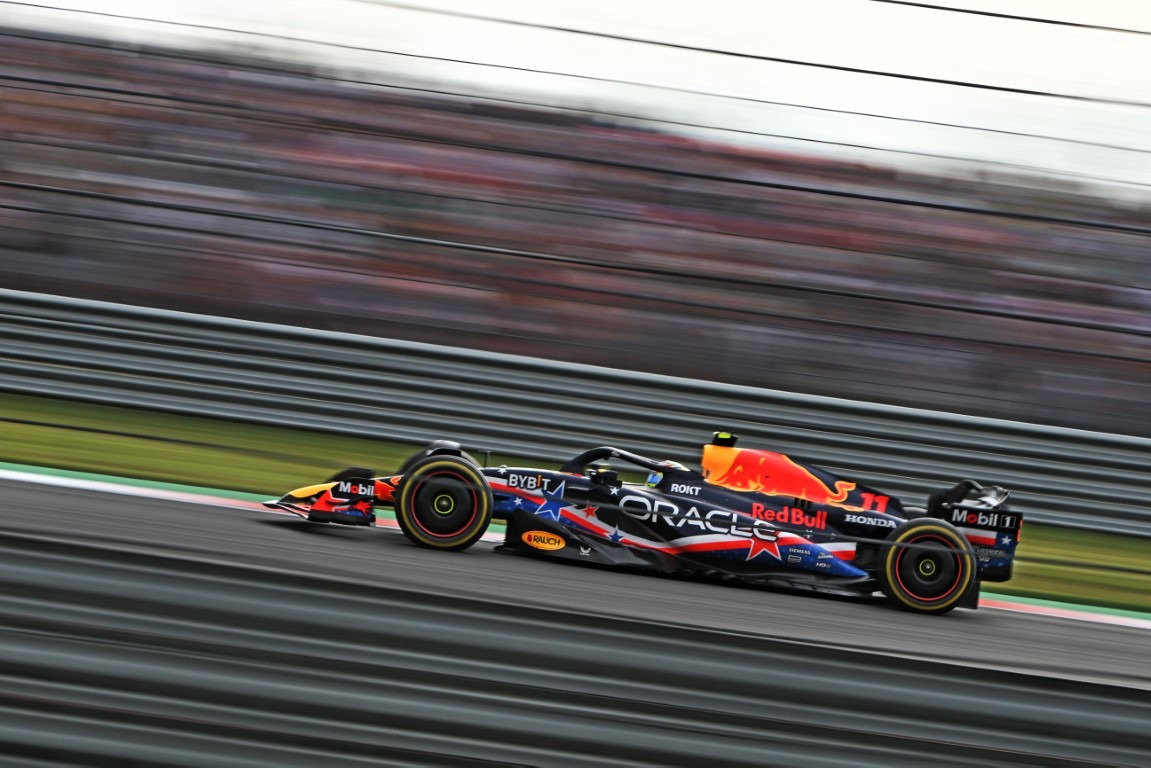 Oracle Red Bull Racing RB19 2023 Austin GP Sergio Perez in 1:18 scale ...