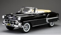 1953 Chevrolet Bel Air Open Convertible Black in 1:18 scale