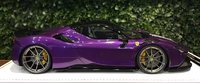 Ferrari SF90 Novitec Violet w/leather base in 1:18 scale