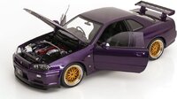 2001 Nissan Skyline GT-R (R34) V-SpecII BBS Rims Purple 1:12