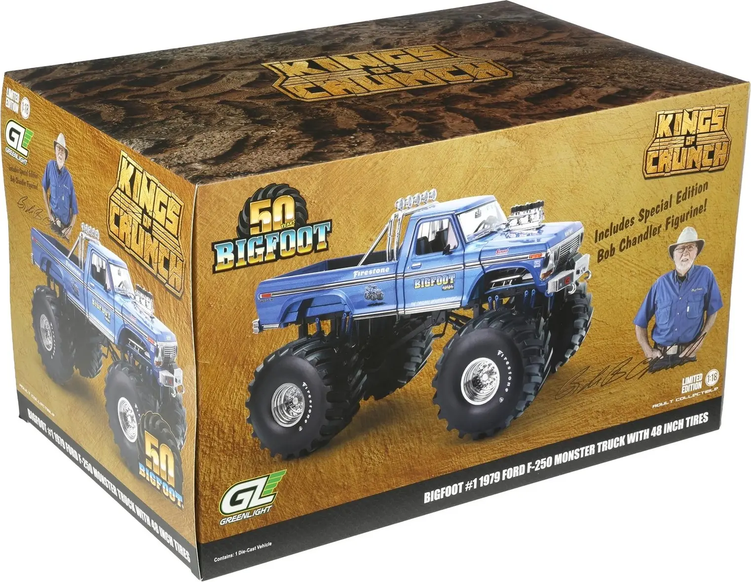 Rare Bob Chandler Figurines Edition Bigfoot #1 Monster Truck 48 Inch ...