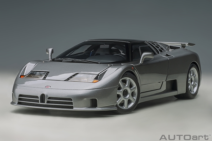 BUGATTI EB110 SS (GRIGIO METALIZZATTO/SILVER) in 1:18 scale by AUTOart ...