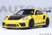 Porsche 911 (991.2) GT3 RS Weissach Package Racing Yellow in 1:18 scale