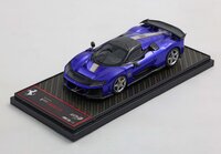 Ferrari F80 Carbon Optional Electric Blue/Silver Wheels in 1:43 scale
